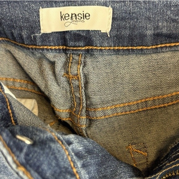 Kensie Jeans‎ Blue Denim Embroidered Floral Skinny Fit 10/30 Streetwear 67-39 - Picture 3 of 14